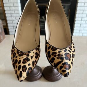 NWB - Marc Fisher - Brown and Black Leopard Print Flats Heels